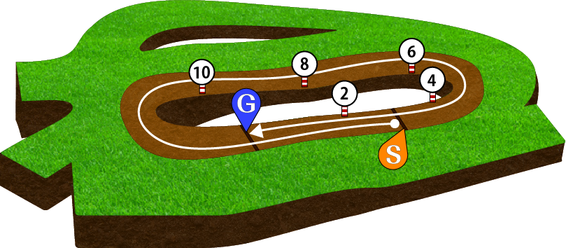 中山競馬場 ダート1800m