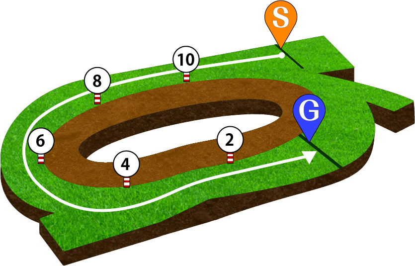 中京競馬場 芝1400m