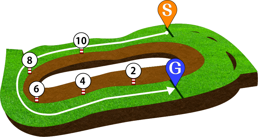 東京競馬場芝1600m